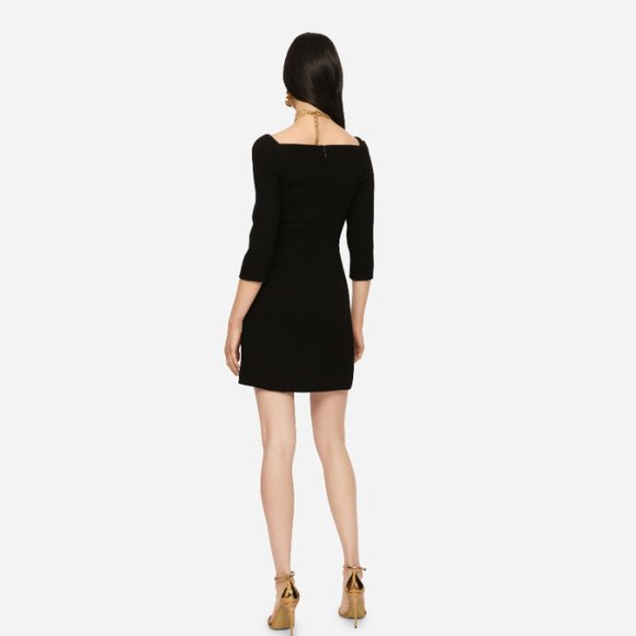 DOLCE & GABBANA Wool-blend Crepe Mini Dress - Picture 6 of 11